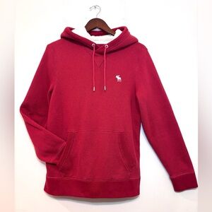 Abercrombie Fitch Soft Fleece Hoodie Sherpa Lined Hood Logo Pocket Women’s S/M